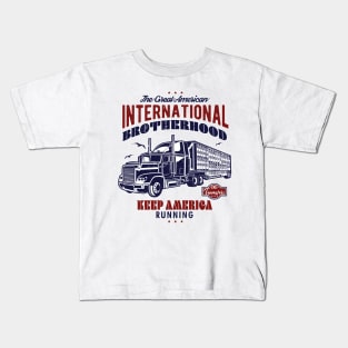 Teamsters Gift, Union worker, Great American Brotherhood Teamster Kids T-Shirt